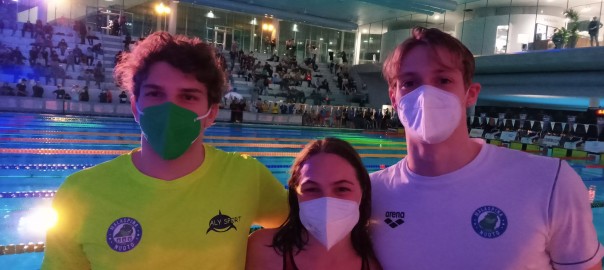 Jacopo Vascotto, Amelia Spolidoro e Lorenzo Pignotti alla SWIM MI CUP