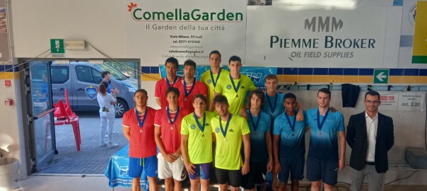 staffetta 4X100 stile Seniores 1° classificato Campionati Regionali Estivi 2022